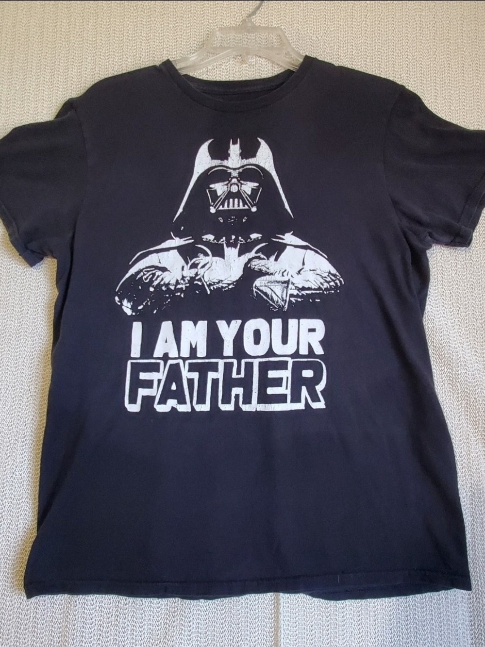 Star Wars Darth Vader "I Am Your Father" Men Black Medium T-shirt